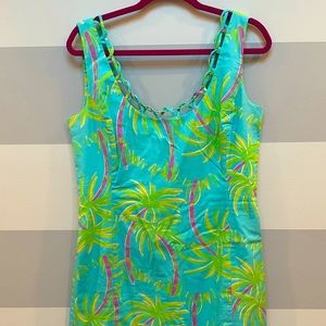 Lilly Pulitzer Logan Dress - Shorely Blue, Lazy and Hazy Size 12